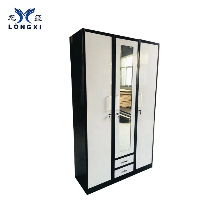 Girls bedroom new style 3 door iron dressing almirah design image