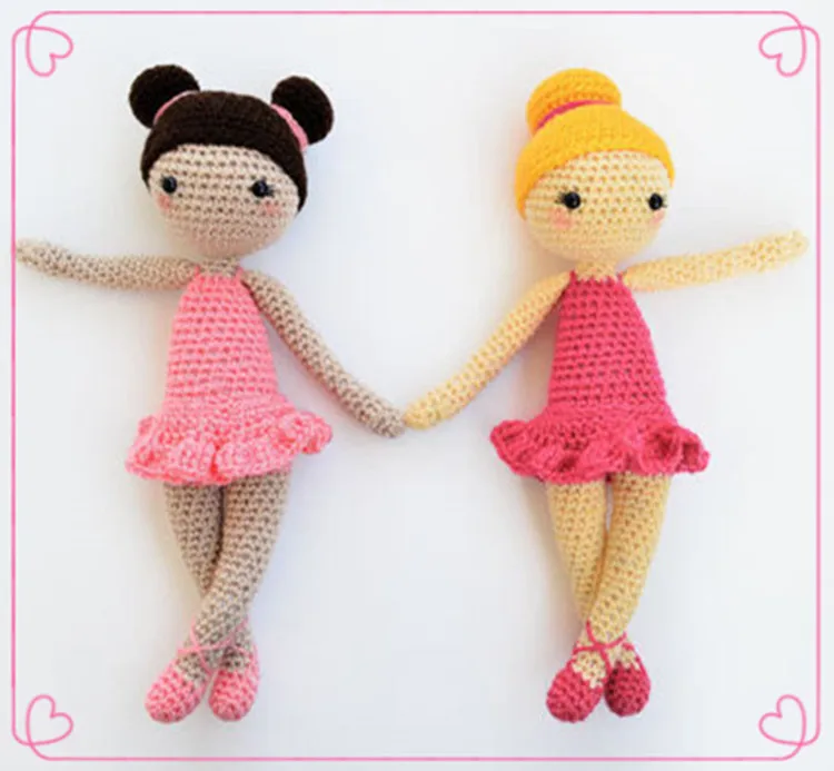 Direct-factory Wholesales 100% Cotton Baby/Kids Crochet Amigurumi Doll Stuffed Toys
