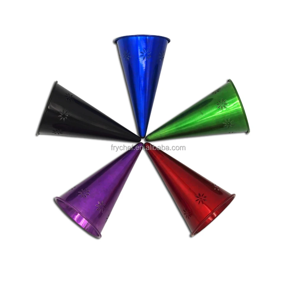 French Food Holder with 4 Fries Cones,Multicolor Appetizer Cone,Wire Rack F0110