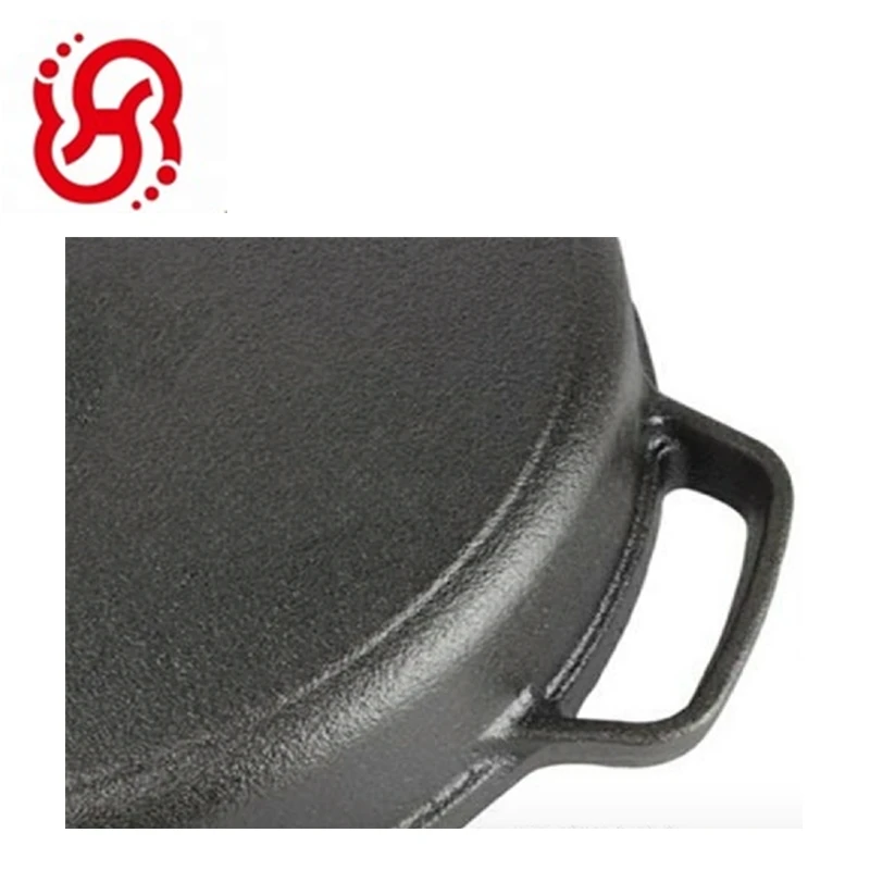 
Pre-seasoned cast iron cookware long /short handle frying pans & skillets 