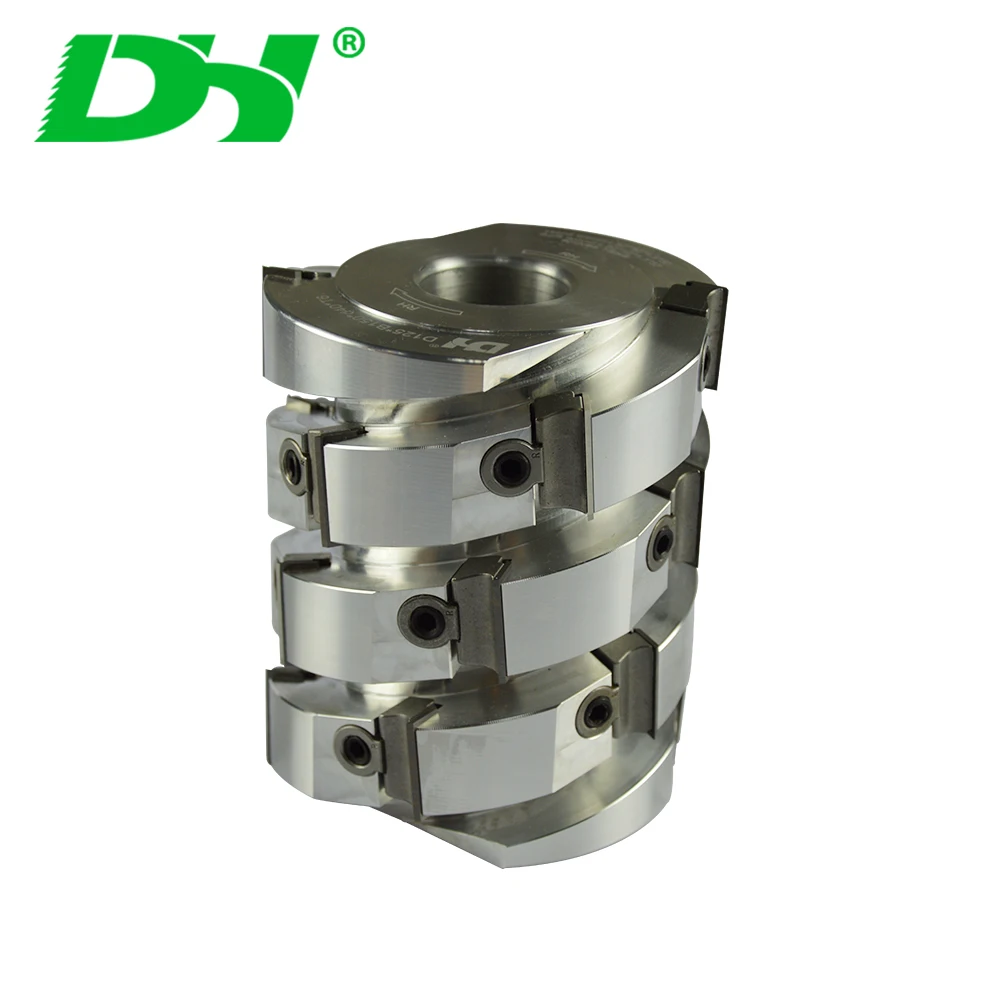 Силовой инструмент, сверхмощный режущий спиральный наконечник, строгальный станок для дерева, лезвие вала, машина для обрезки полосы, 6 зубьев, спиральная режущая головка