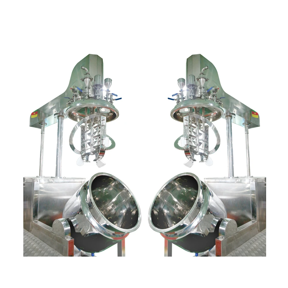 20-500 liters GMP standard vacuum emulsifier mixer homogenizer cosmetics mixer