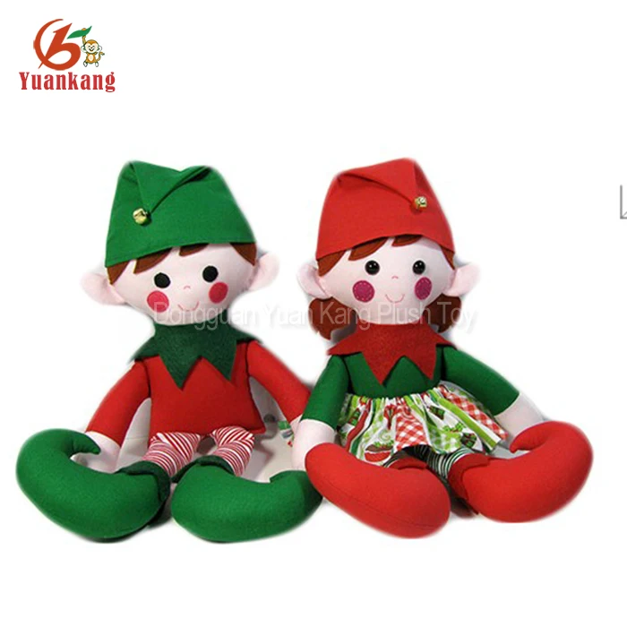 China Custom Mini Cute Plush Elves Soft Christmas Doll Plush Elf Toy