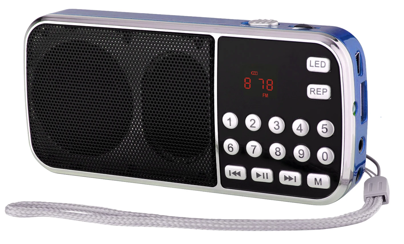 portable digit audio music bible player with led torch