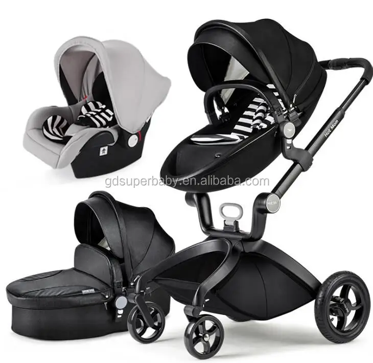 European Baby Stroller 3 in 1High Landscape Fold Strollers for Children Travel System,Prams for Newborns