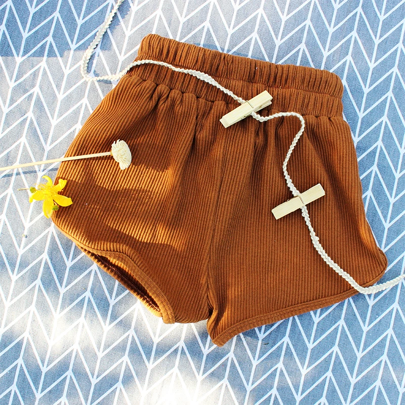 
Wholesale ribbed cotton baby clothes summer young boys wearing panties baby pants baby pants shorts 