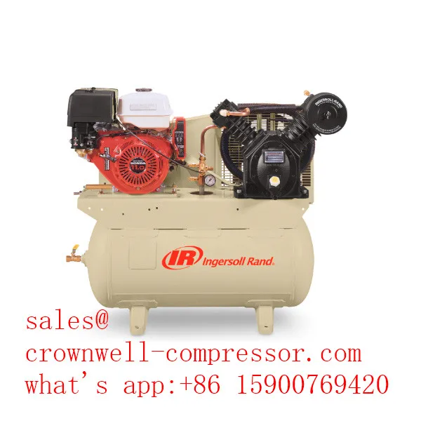 Ingersoll Rand 2475F13GH Truck-Mounted Two-Stage Gas Driven Reciprocating Air Compressor 13hp 30 Gallon Horizontal