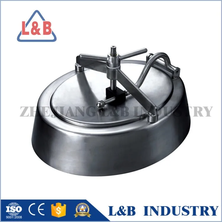 SS316 sanitary stainless steel tank hatch cover