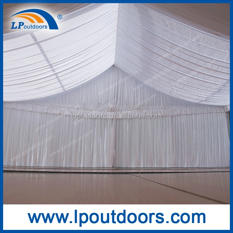Marquee party tent satin fabric ceiling roof lining for wedding event