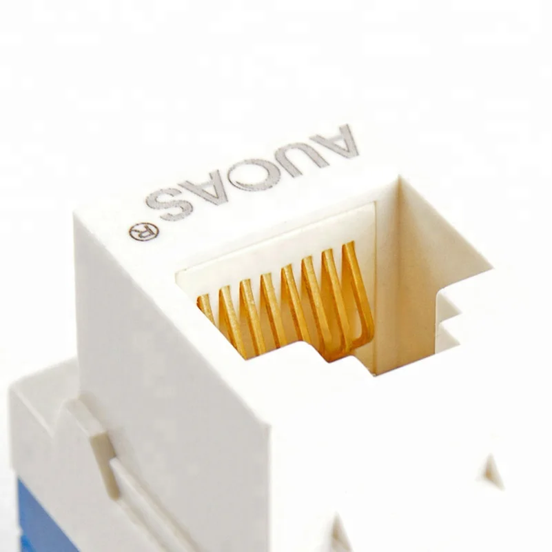Cat6 UTP RJ45 Rotate Tool-less Keystone Jack Connector Module