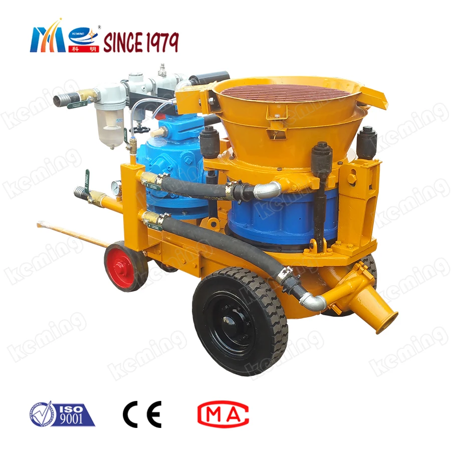 New Technology 7m3/h Air Motor Dry Shotcrete Gunite Machine For Spraying Concrete