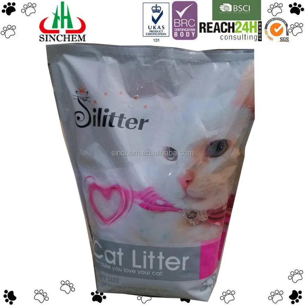 pet toilet product ordor control silica gel cat litter