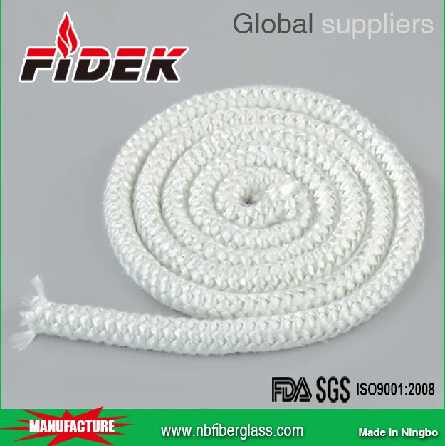 
Wholesale hot sale stove door sealing twill weave fiberglass rope 
