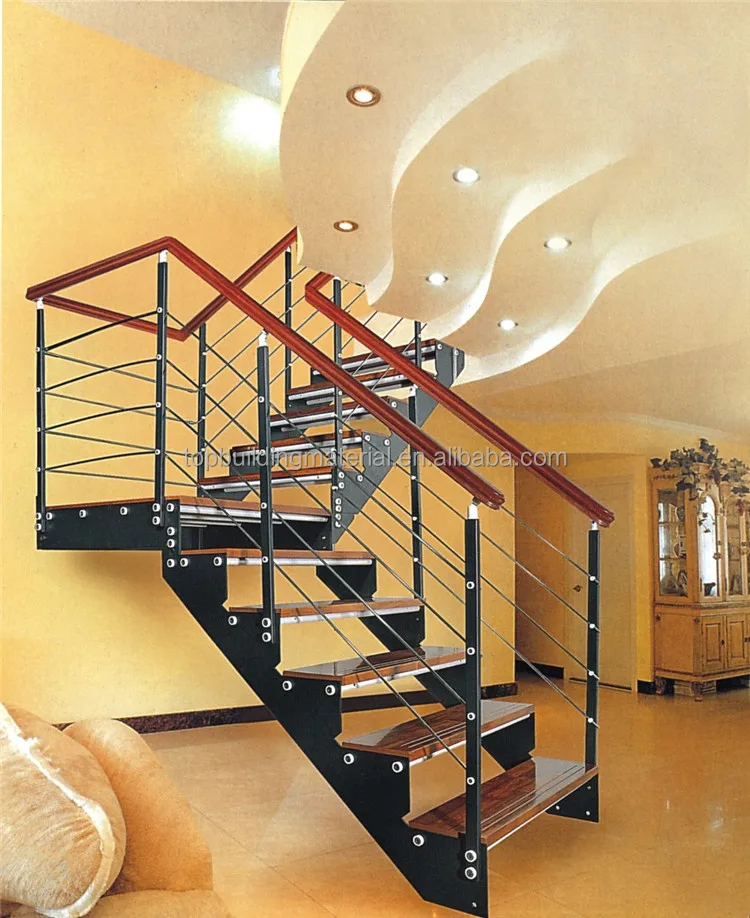 
Modern staircase straight steel staircase design 