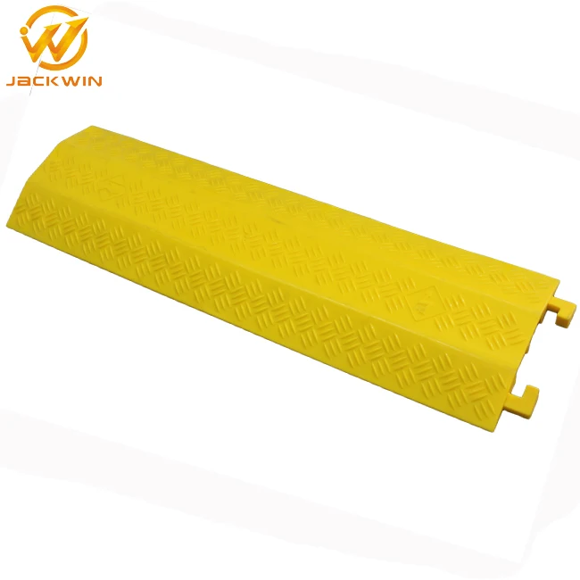 900*500*60mm Durable Heavy Duty Rubber 4 Channel Cable Protection Tiles
