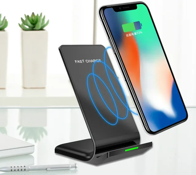 
2019 newest 10W phone fast charging stand Qi wireless charger 