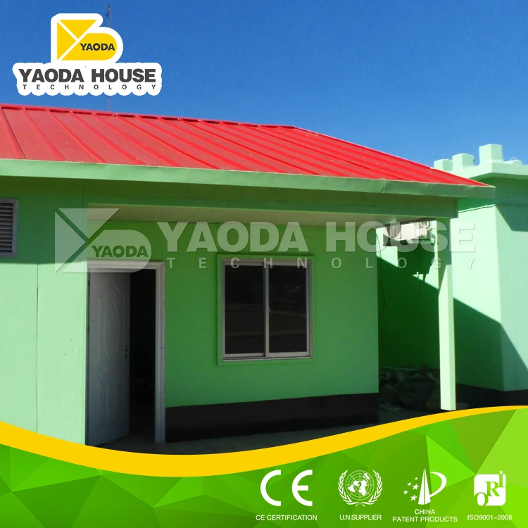 Nice-looking low cost prefab house for gambia