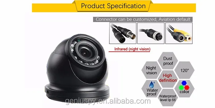 1/3  322CMOS NVP2441H 2.0MP Vandalproof Outdoor Mini Dome Security AHD Car Camera