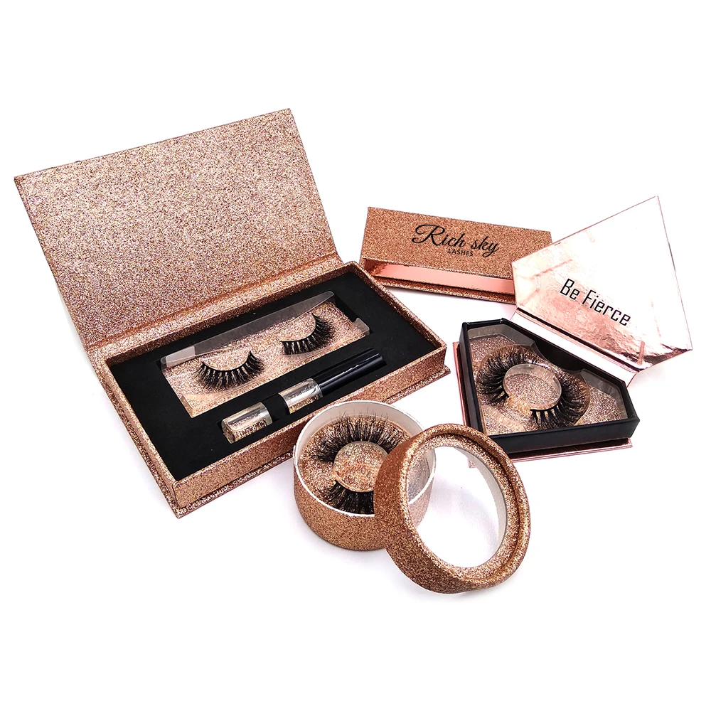 
Own brand top quality private label eyelashes and custom lash box packaging 