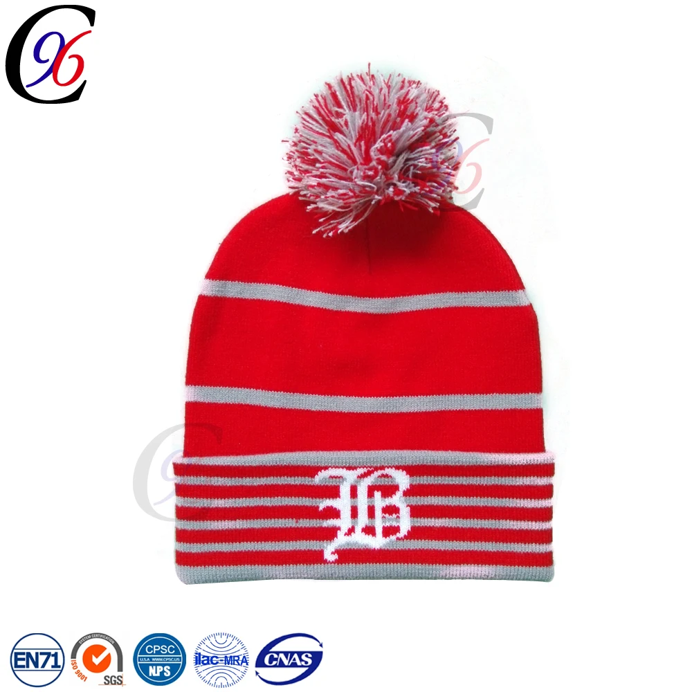 Chengxing knit beanie crochet jacquard winter boby hat