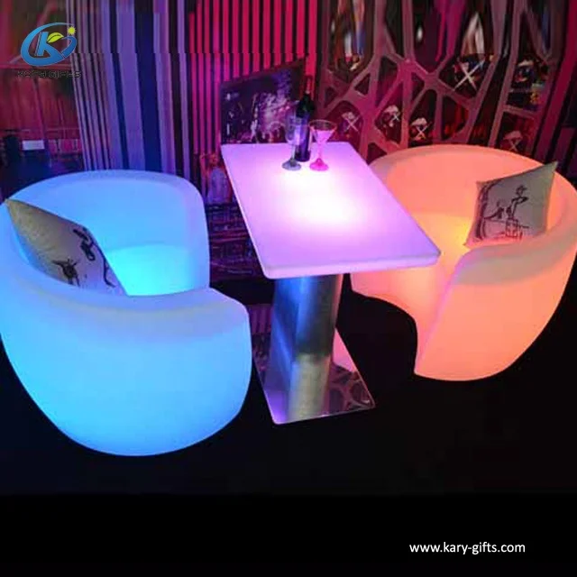 Commercial led sofa set hookah lounge furniture