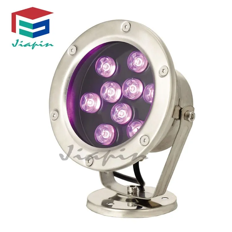 
Stainless Steel IP68 Waterproof LED Fountain Light, 9W LED Underwater Fountain Light 