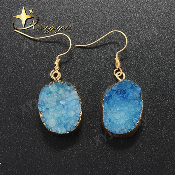 Новые модные очаровательные серьги светло-синиого кристалла многообразия XYE300208 2015 года!!!!!