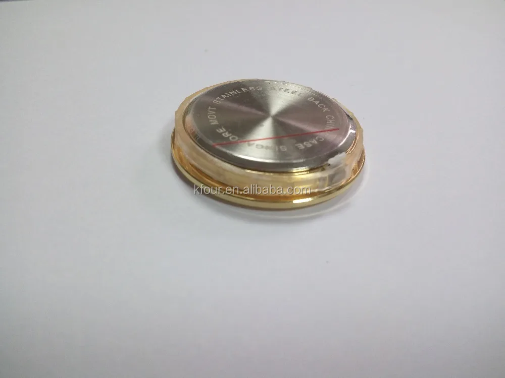37mm metal bezel inserts quartz mini clock insert