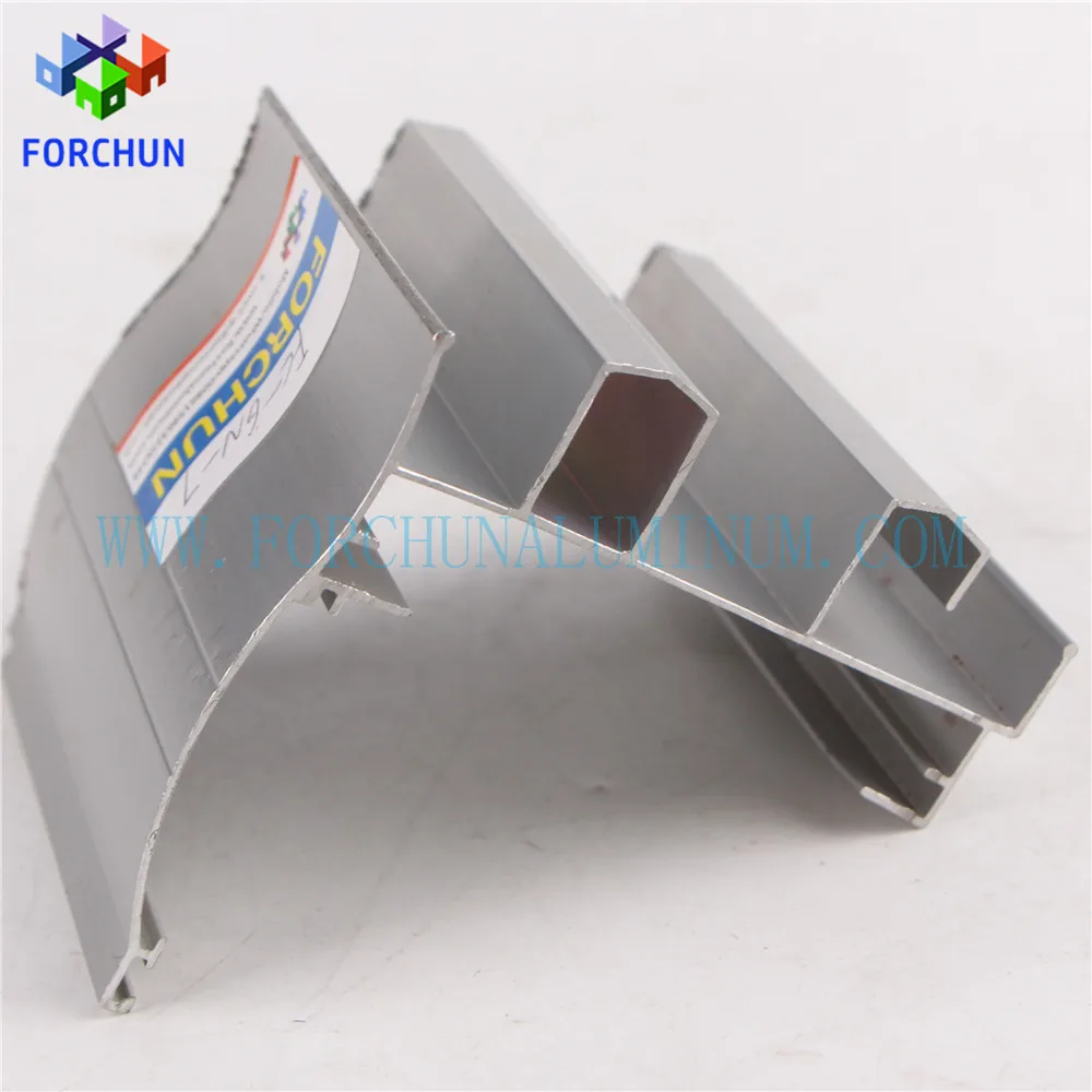 Серебряные анодированные алюминиевые профили для раздвижных окон из