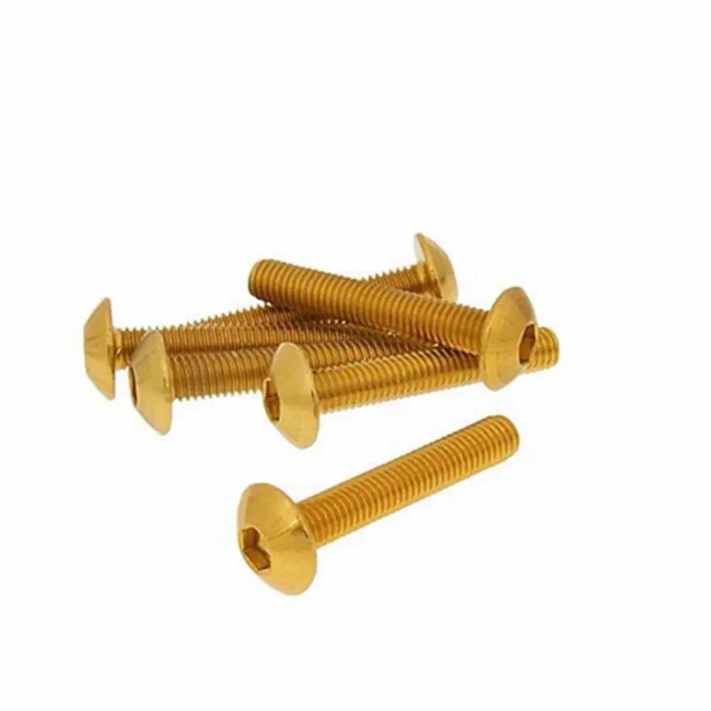 M2 M2.5 M3 M4 M5 M6 Colorful Anodized Oxide Aluminum DIN7991 Hexagon Socket Countersunk Head Screws