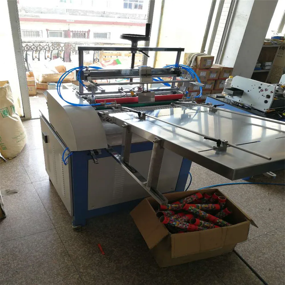 
China automatic flat surface composite paper tube labeling machine 