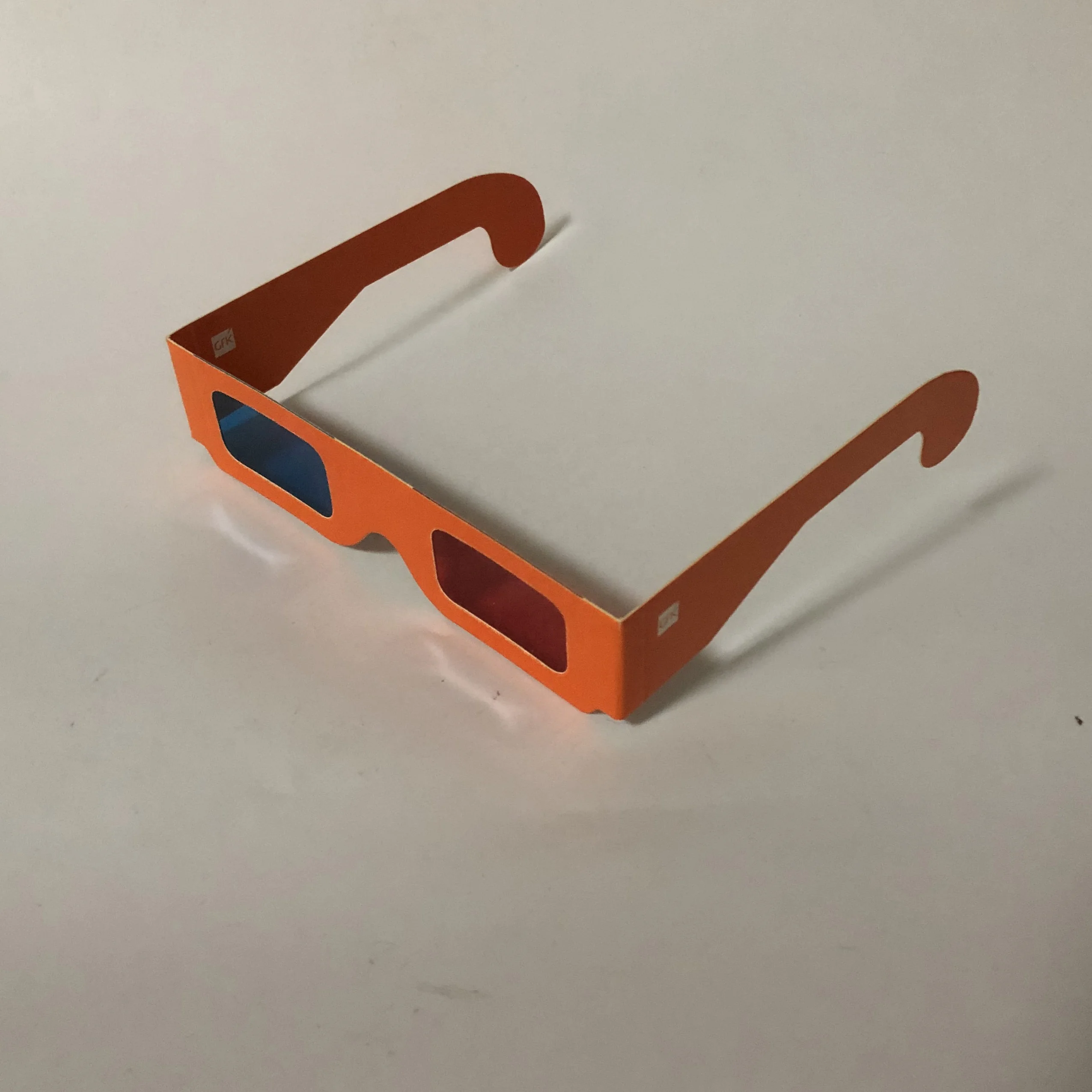 promotion gifts red blue paper glasses for 3d movies