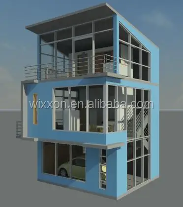 
 Предварительно изготовленное с деревянным домом  