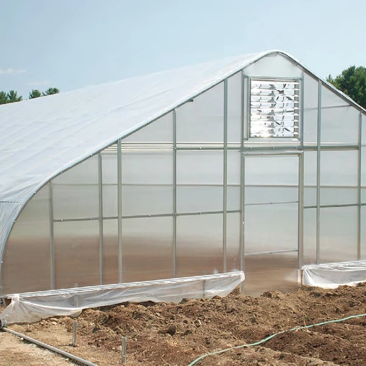 Plastic Film Greenhouse for Agriculture Multi-span Agricultural Greenhouses JY Good Price Plastic Hot Galvanized Steel Structure
