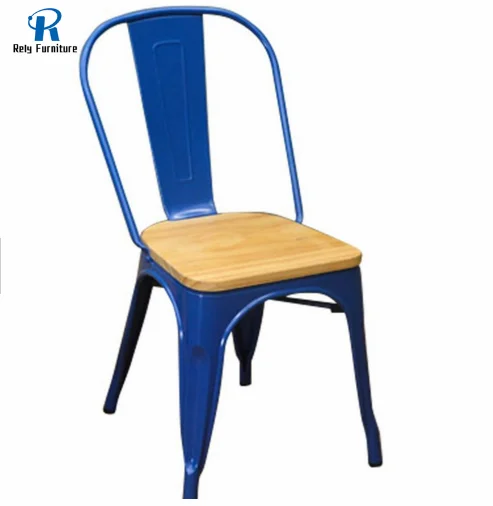 Горячая распродажа Лучшая цена железный современный дизайн винтажный промышленный Деревянный Обеденный металлический стул