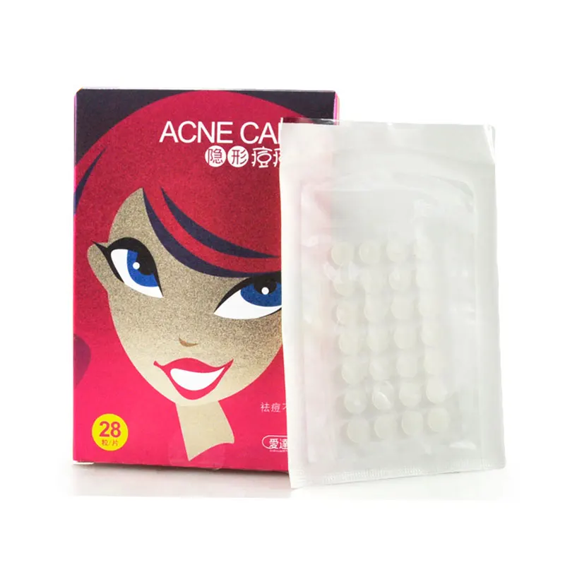 Новый бренд, стерильный эффект, невидимый гидроколлоидный самоклеящийся бандажный Пластырь от акне, пластыри для ежедневного использования в больнице