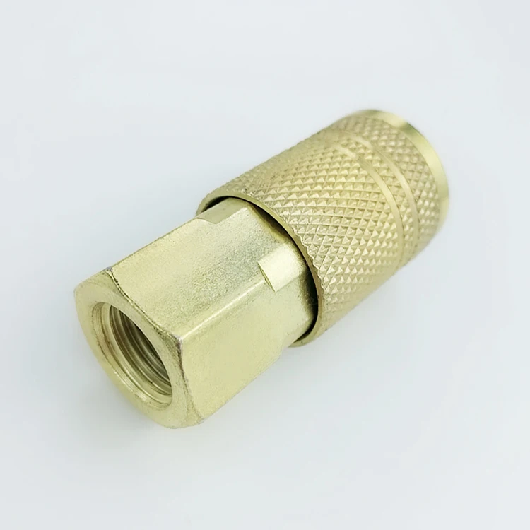 USA NM02-SF-02 New Milton style carbon steel brass female pneumatic quick connect coupler coupling