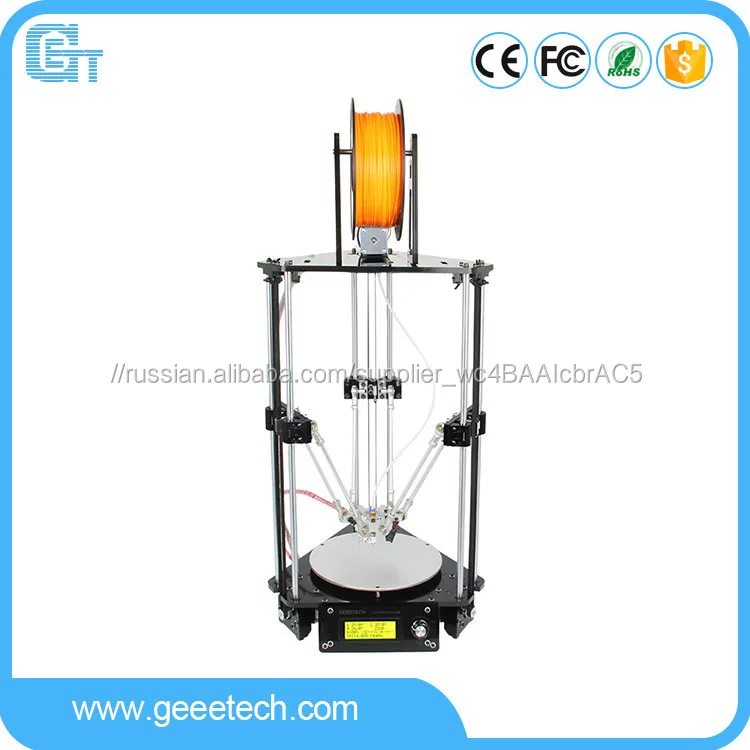 Geeetech Топ продаж 3D-принтер delta rostock mini с функцией автонивелирования Поддерживает различные филаменты