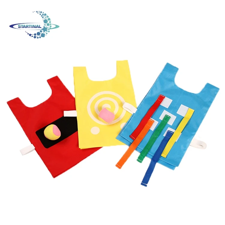 Kindergarten Cloth toys games educational toys children catch ball vest toys