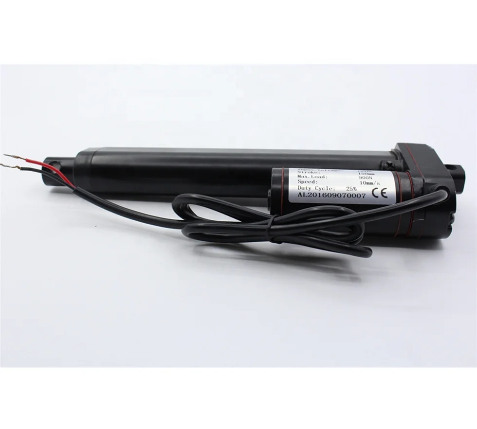 800mm stroke Speed 5~50mm/S 12V Tubular Linear Actuator 1200mm