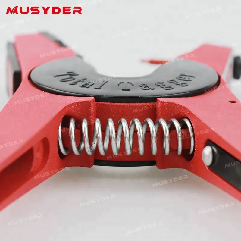 Sheep Goat Cow Cattle Automatic Lock Ear Tag Pliers Red Metal Ear Tag Applicator Animal Ear Tag Maker Applicator