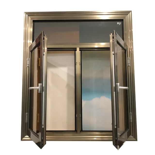 8mm double tempered glass aluminium windows and doors aluminium works size customized aluminium windows price  in pakistan