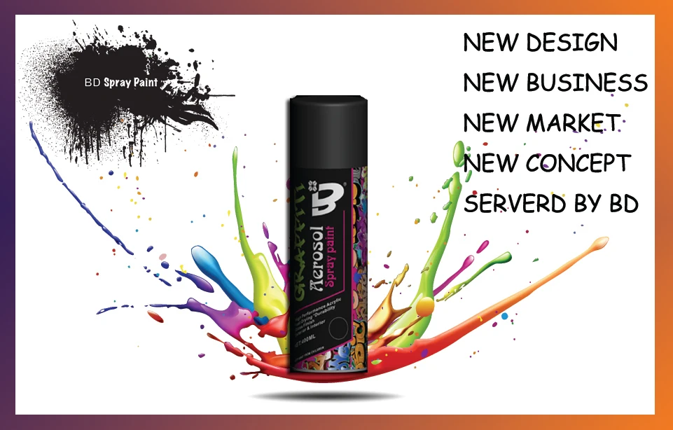 
Graffiti Art Lacquer Spray Paint 400ml For Indoor Outdoor Decoration 