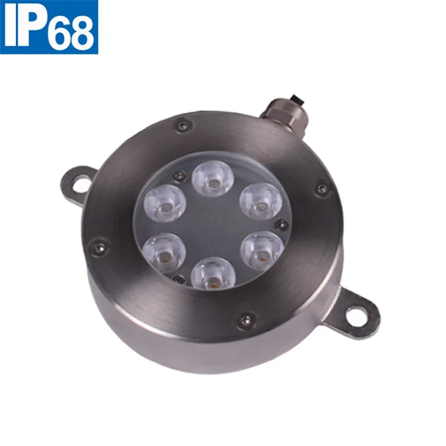 embedded 316ss 18W rgb ip68 water proof projection lamp underwater pool light for swimming pool