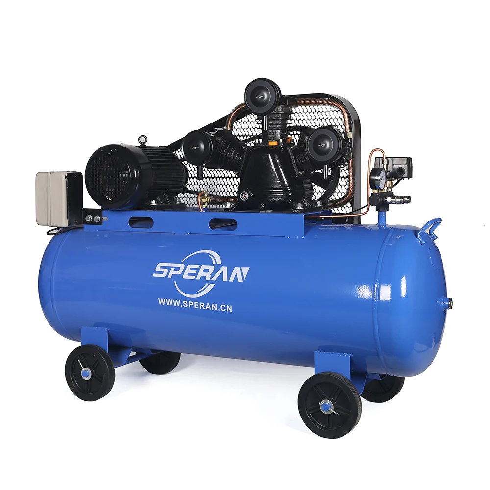 4HP 3 cylinder piston type belt driven oil air compressor machines