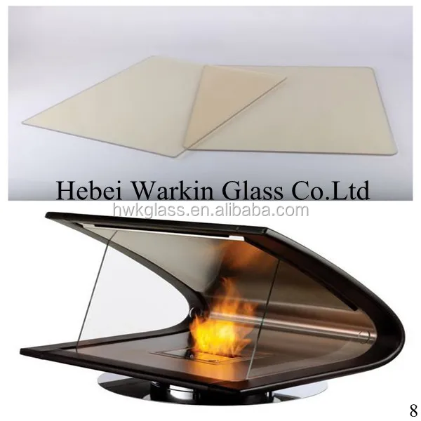 Стеклянный стол для камина, открытый газовый дымоход, газовый стол для костра