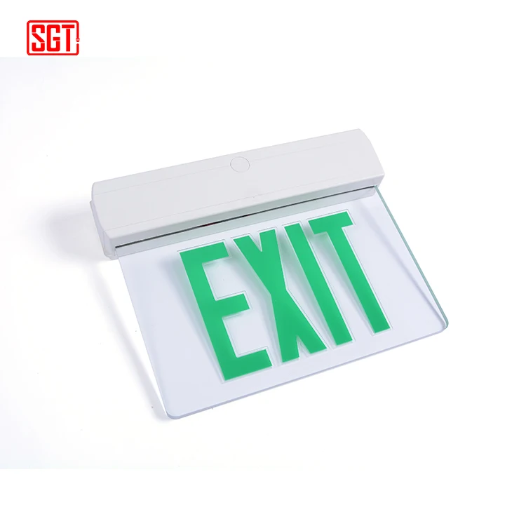 New design recessed emergency exit light led acrylic exit sign
