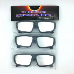 NASA APPROVED Adult Size CE and ISO Certified Plastic Safe Solar Eclipse Viewing Glasses(3 Pack)