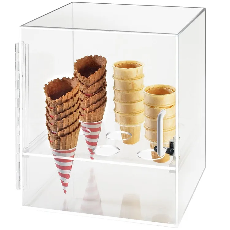 factory price acrylic ice cream cone display stand