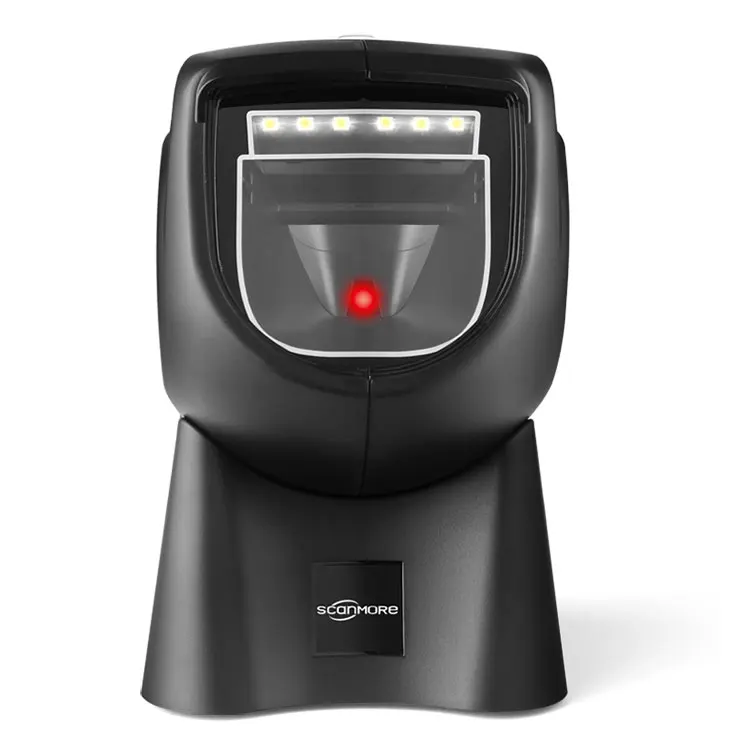 2D POS Desktop Barcode Scanner Hand -free Omnidirectional Laser Symbol Scanners